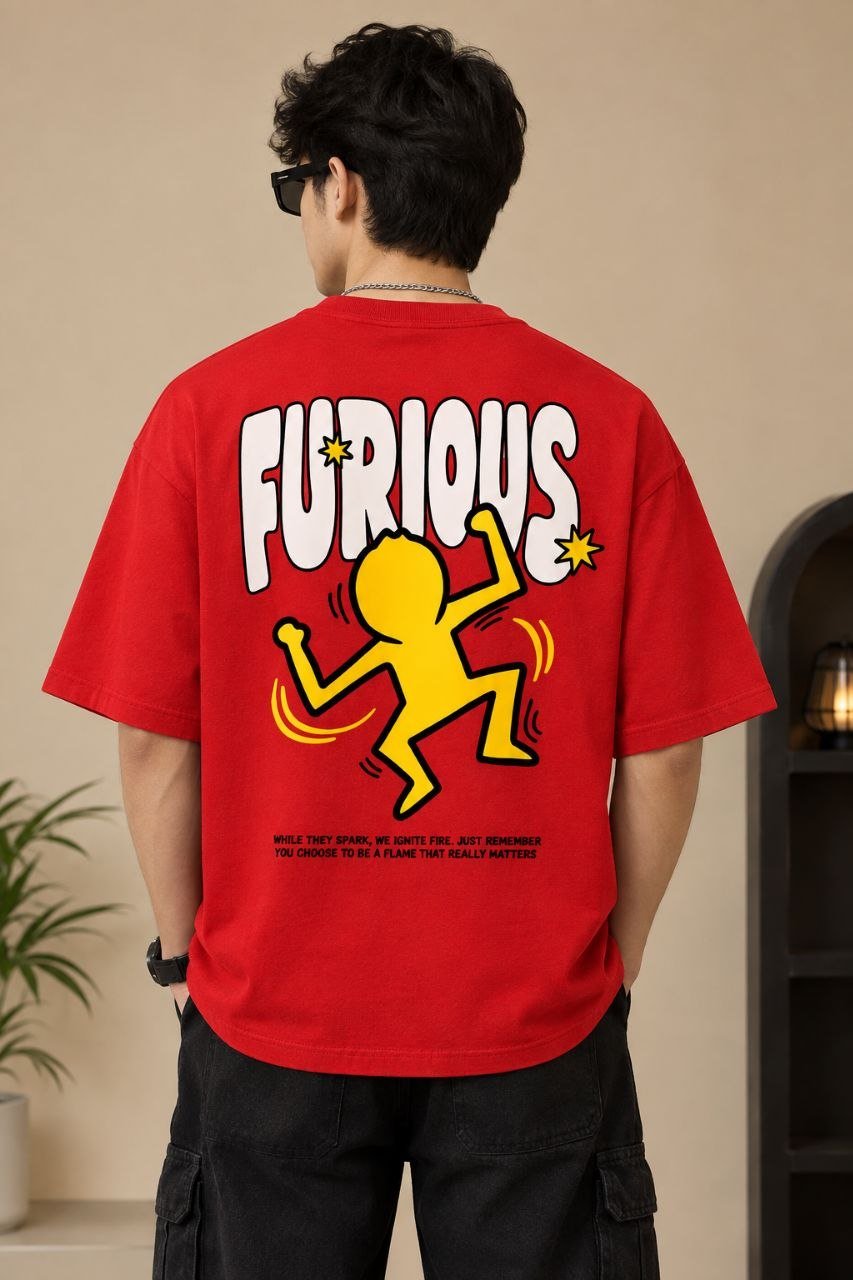FURIOUS MOTION GRAPHIC OVERSIZED TEES Alternate