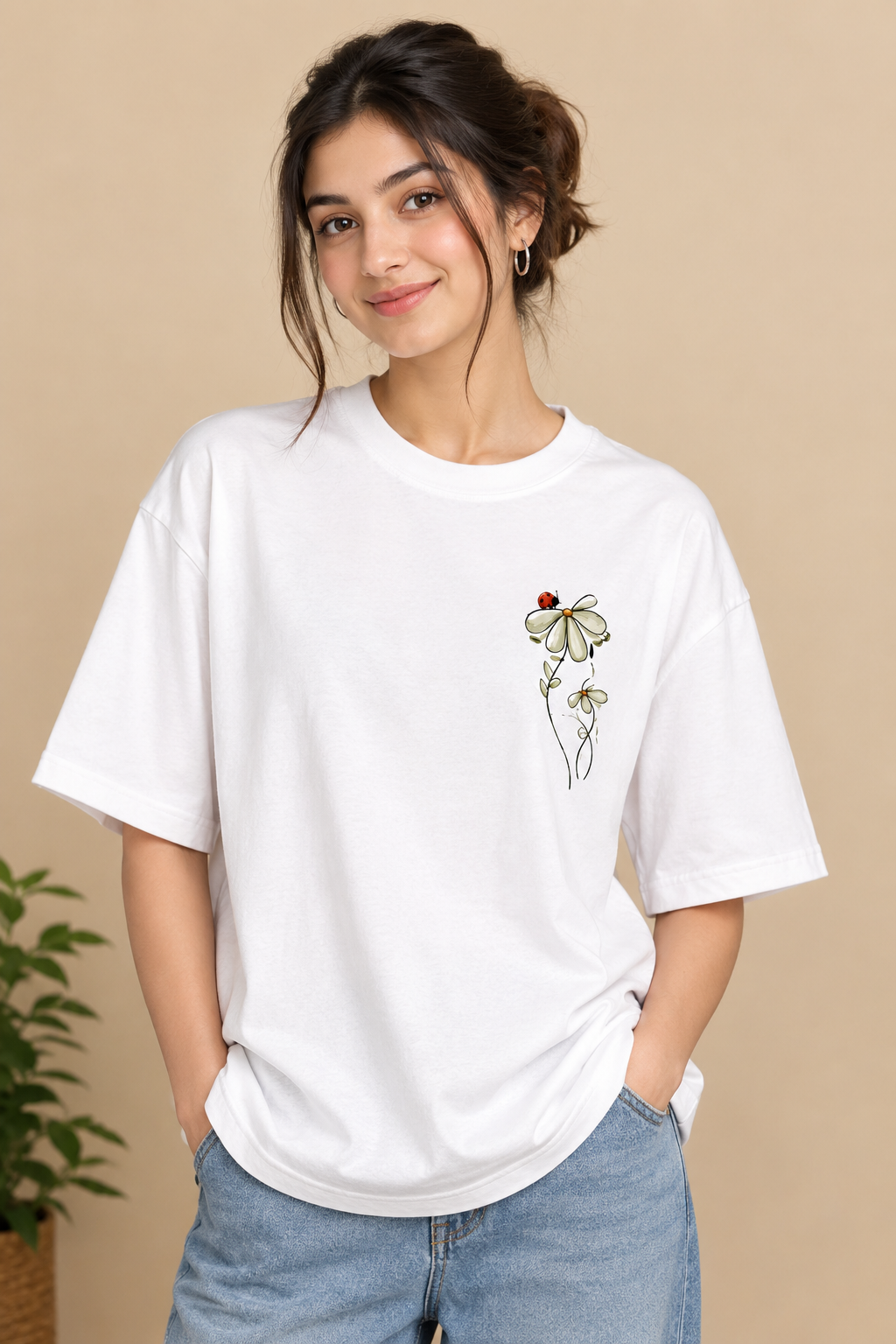 LADYBUG 🐞 NATURE'S GRAPHIC OVERSIZED TEES